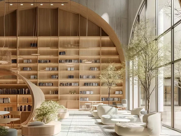 A Sanctuary of Books and Greenery: "π Soil" in the Library